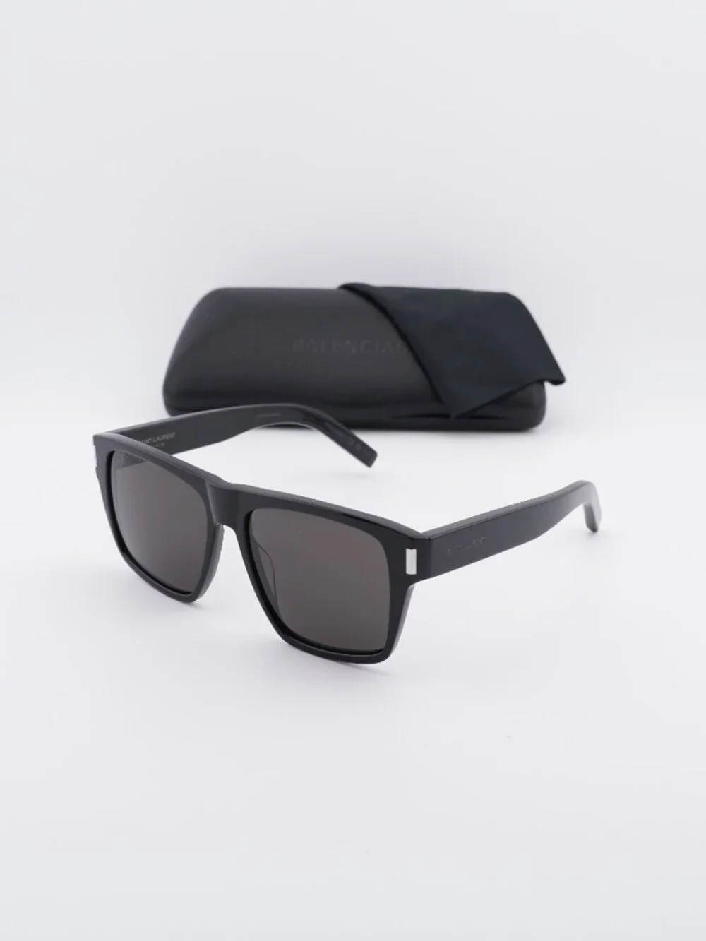 Saint Laurent SL424 001 Square Sunglasses - Black